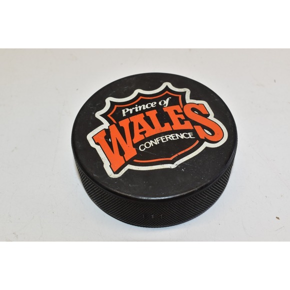 Vintage Prince Of Wales Conference Hole Trench MFG Official Hockey Puck